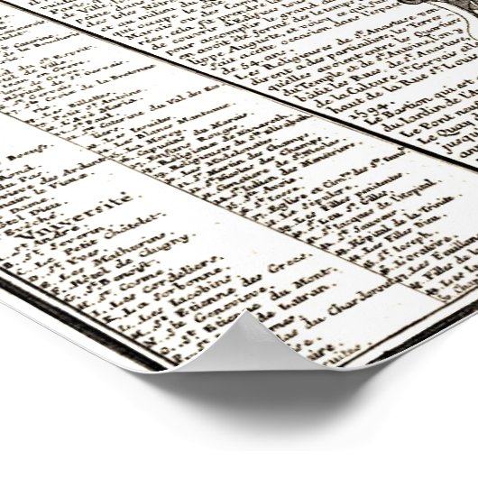 Parijs 1643 poster (Hoek)