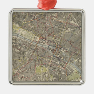 Parijs 4 metalen ornament