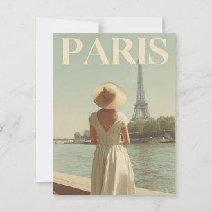 Parijs 50s vintage briefkaart