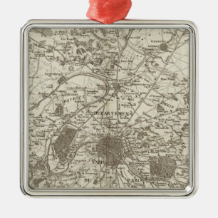 Parijs 5 metalen ornament