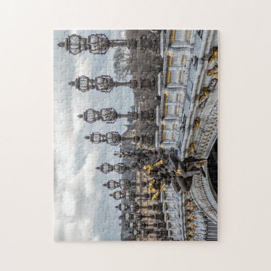 Parijs Alexander III Bridge-lamppoespuzzel Legpuzzel (Verticaal)