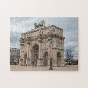 Parijs Arc du Carrousel uitzicht puzzel Legpuzzel