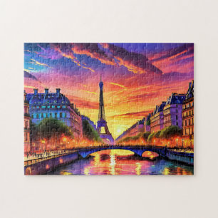 Parijs Art 1 Skyline Art Fotopuzzels Parijs Frankr Legpuzzel