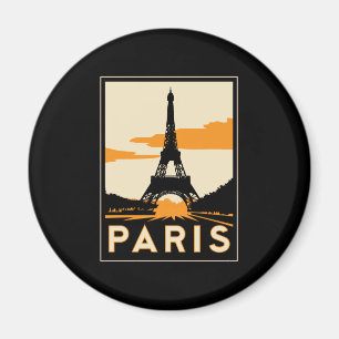 parijs art deco retro reisposter magneet