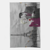 Parijs B&W 2 Theedoek (Verticaal)