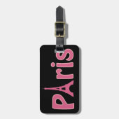Parijs Bagagelabel (Voorkant verticaal)