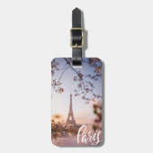 Parijs Bagagelabel (Voorkant verticaal)