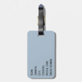 Parijs Bagagelabel (Achterkant verticaal)