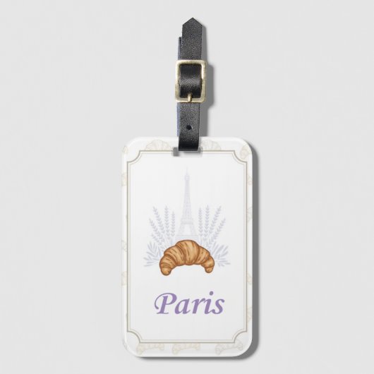 Parijs Bagagelabel (Voorkant (verticaal))
