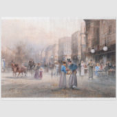  Parijs Belle Epoque Tissue Paper Tissuepapier (Voorkant)