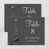 Parijs bij het nummer van de nachtetabel briefkaart (Voorkant / Achterkant)