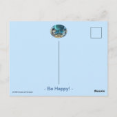 Parijs bij Night Post Kaart - Happy (Achterkant)