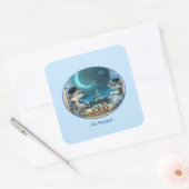 Parijs bij Night Square Stickers - Happy (Envelop)