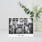 Parijs - Bohemen Art, Statues, Frankrijk Briefkaart (Staand voorkant)