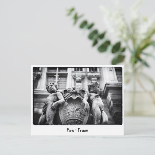 Parijs - Bohemen Art, Statues, Frankrijk Briefkaart (Staand voorkant)