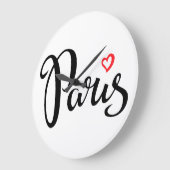 Parijs borstel met hart grote klok (Hoek)