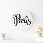 Parijs borstel met hart grote klok (Huis)