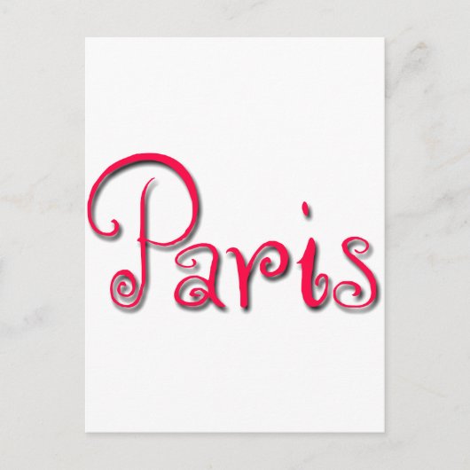 Parijs Briefkaart (Voorkant)