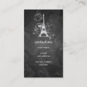 Parijs Briefkaart Black Visitekaartje (Achterkant)