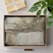  Parijs Briefkaart Tissuepapier (Geschenk)