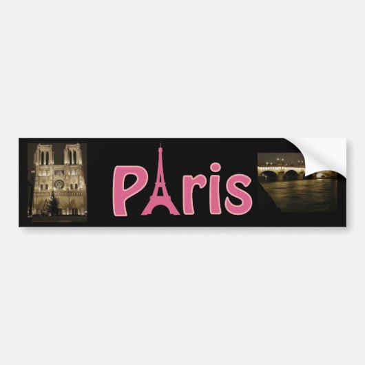 Parijs Bumpersticker (Voorkant)