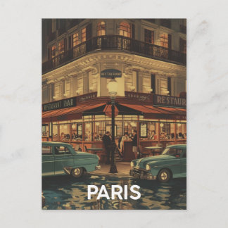 Parijs Café Briefkaart