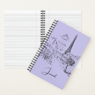 Parijs Cafe journaal Notitieboek