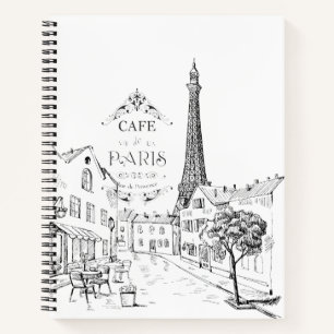 Parijs Cafe Notitieboek