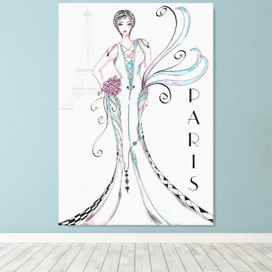 Parijs Canvas Afdruk (Insitu (Houten vloer))