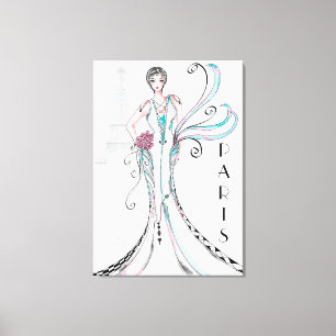 Parijs Canvas Afdruk