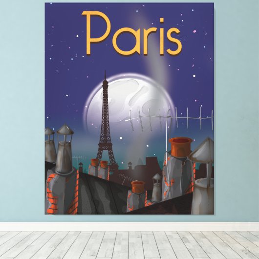 Parijs Canvas Afdruk (Insitu (Houten vloer))