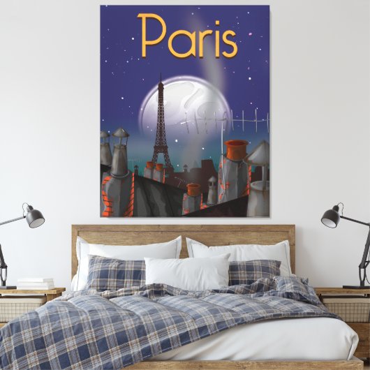 Parijs Canvas Afdruk (Insitu (Slaapkamer))