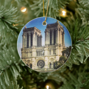 Parijs, Cathedraal van Notre Dame gepersonaliseerd Keramisch Ornament