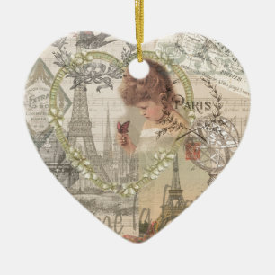 Parijs Collage Keramisch Ornament