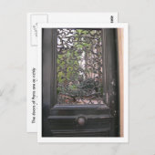 Parijs-Courtyard Briefkaart (Voorkant / Achterkant)