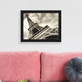 Parijs, de Eiffeltoren - omwikkeld canvas Afdruk (Insitu (Woonkamer))