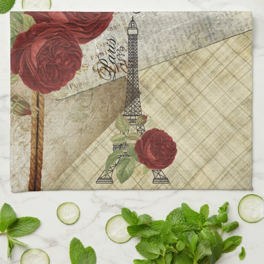  Parijs Design Theedoek (Gevouwen)