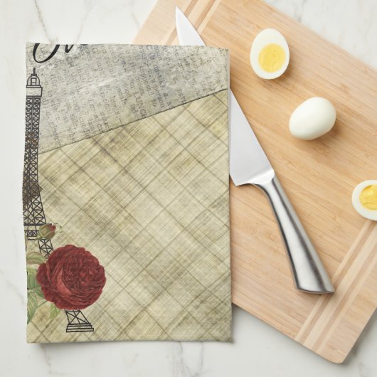 Parijs Design Theedoek (Quarter Fold)