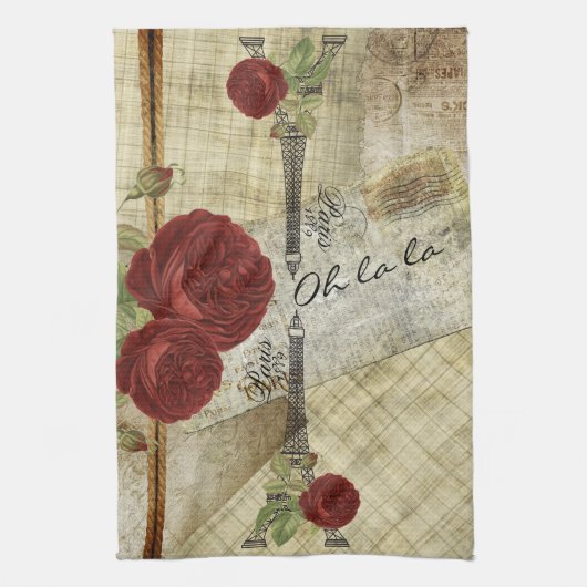  Parijs Design Theedoek (Verticaal)