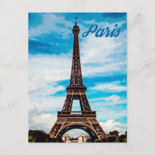 Parijs, Eiffel Tower, Frankrijk Briefkaart