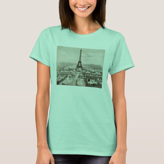 Parijs: Eiffeltoren, 1900 T-shirt (Voorkant)