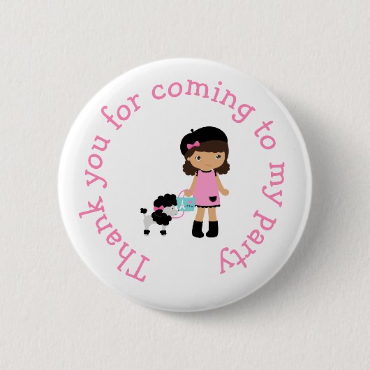 Parijs Eiffeltoren Afro-Amerikaans Ronde Button 5,7 Cm (Voorkant)