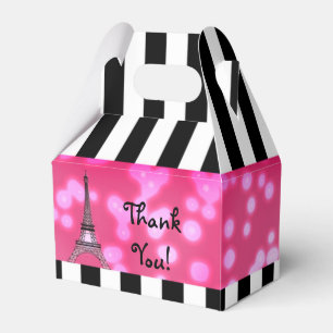 Parijs Eiffeltoren Chic Glitter Favor Dozen Bedankdoosjes