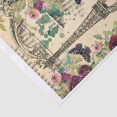  Parijs, Eiffeltoren en Rozen Collage Tissuepapier (Detail)