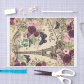  Parijs, Eiffeltoren en Rozen Collage Tissuepapier (Craft)