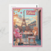 Parijs - Eiffeltoren Reizen Briefkaart (Voorkant / Achterkant)