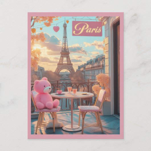 Parijs - Eiffeltoren Reizen Briefkaart (Voorkant)