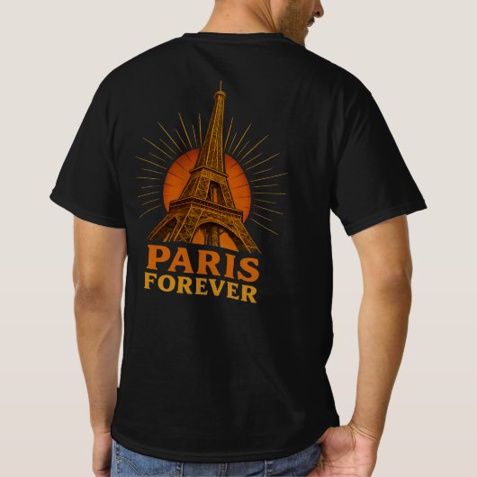 Parijs – Eiffeltoren T-shirt (Achterkant)