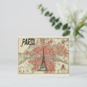 Parijs Eiffeltower Briefkaart (Staand voorkant)