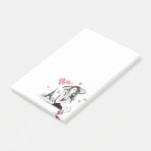 Parijs en koffie, rood post-it® notes (Schuin)